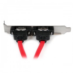 StarTech.com Support 2 SATA vers 2 Ports eSATA - Plaque d'Adaptation