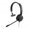 Jabra Evolve 20SE MS Mono Casque Avec fil Arceau Bureau Centre d'appels USB Type-A Noir