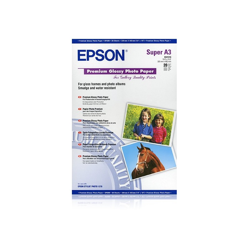 Epson Pap Photo Premium Glacé A3+ (20f. 255g)