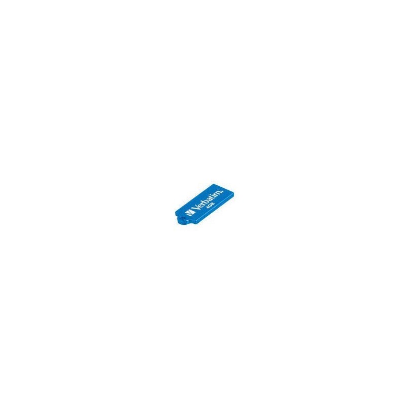 Verbatim Micro USB Drive 4GB - Caribbean Blue lecteur USB flash 4 Go USB Type-A 2.0 Bleu