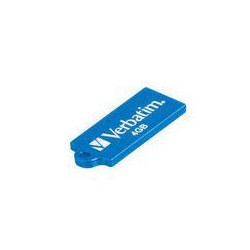 Verbatim Micro USB Drive 4GB - Caribbean Blue lecteur USB flash 4 Go USB Type-A 2.0 Bleu