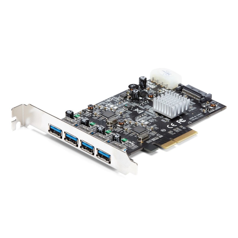 StarTech.com Carte contrôleur PCI Express à 4 ports USB 3.1 USB-A (10 Gb s) avec 2 voies dédiées