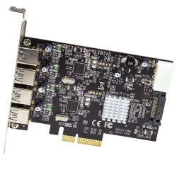 StarTech.com Carte contrôleur PCI Express à 4 ports USB 3.1 USB-A (10 Gb s) avec 2 voies dédiées