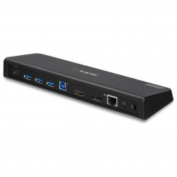 StarTech.com Station d'Accueil USB 3.0 Double Écran avec HDMI et DisplayPort 4K - USB 3.0 vers 4x USB-A, Ethernet, HDMI et DP -