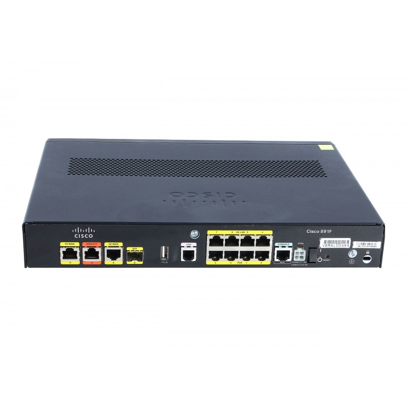 Cisco C891F-K9 Routeur connecté Gigabit Ethernet Noir, Gris