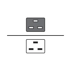 HPE AF574A câble électrique Gris 2 m Coupleur C20 Coupleur C19