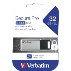 Verbatim Clé Secure Pro USB 3.0, 32 Go