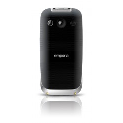 Emporia EUPHORIA 5,84 cm (2.3") 90 g Noir, Argent Téléphone pour seniors