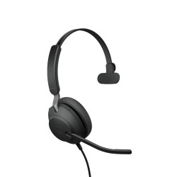 Jabra Evolve2 40, UC Mono Casque Avec fil Arceau Bureau Centre d'appels USB Type-C Noir