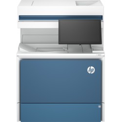 HP Color LaserJet Enterprise Flow Imprimante multifonction 6800zf, Impression, copie, scan, fax, Flow Écran tactile Agrafage