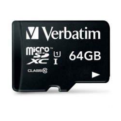 Verbatim 64GB microSDXC 64 Go Classe 10