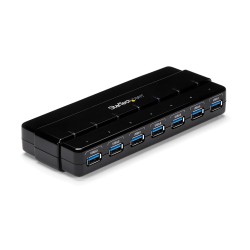 StarTech.com Hub SuperSpeed USB 3.0 avec 7 ports - 5Gbps - Concentrateur USB 3.0 avec adaptateur d'alimentation