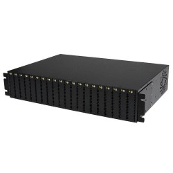 StarTech.com Châssis pour Convertiseur Média Fibre Optique   Ethernet ET Série 2 Rack 2U - 20 fentes