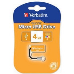 Verbatim Micro USB Drive 4GB - Volcanic Orange lecteur USB flash 4 Go USB Type-A 2.0