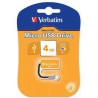 Verbatim Micro USB Drive 4GB - Volcanic Orange lecteur USB flash 4 Go USB Type-A 2.0