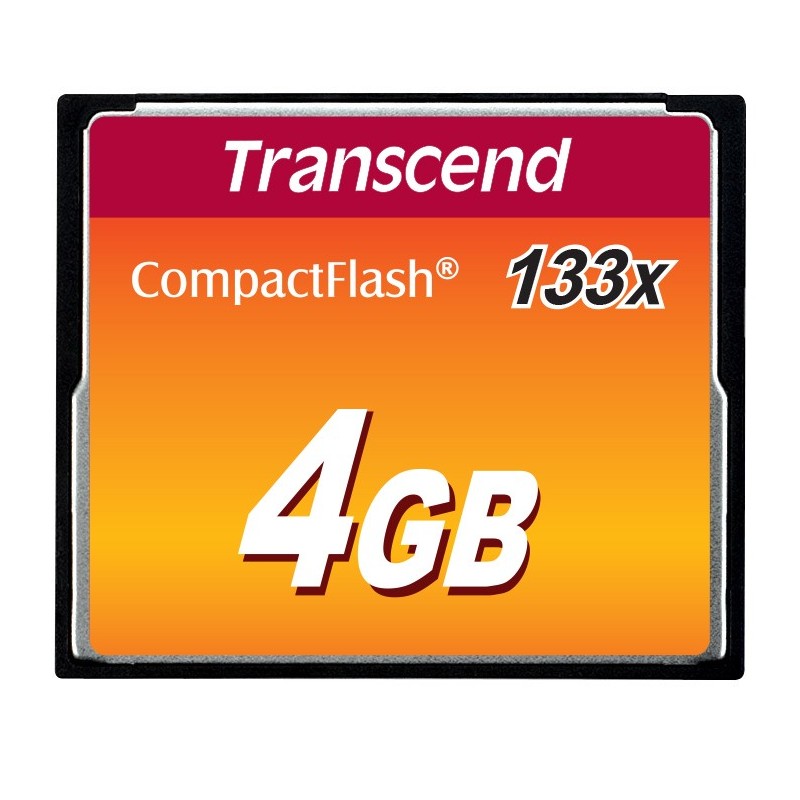 Transcend TS4GCF133 mémoire flash 4 Go CompactFlash MLC