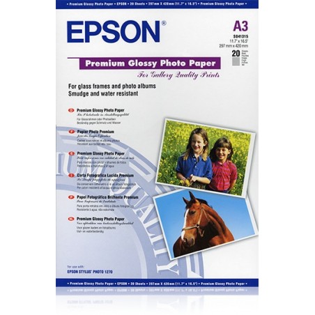 Epson Pap Photo Premium Glacé A3 (20f. 255g)