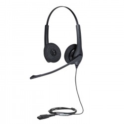 Jabra Biz 1500 Duo QD Casque Avec fil Arceau Bureau Centre d'appels Bluetooth Noir