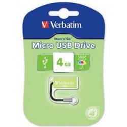 Verbatim Micro USB Drive 4GB - Eucalyptus Green lecteur USB flash 4 Go USB Type-A 2.0 Vert