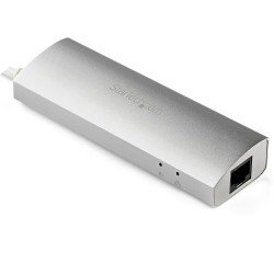 StarTech.com Hub USB à 3 Ports avec Ethernet, USB-A, Gigabit Ethernet GbE, USB 5Gbps, Design Robuste, Alimentation par Bus, Hub