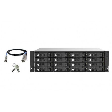 QNAP TL-R1620Sep-RP Boîtier HDD Noir, Gris 2.5 3.5"