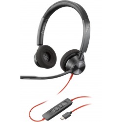 POLY Micro-casque Blackwire 3320 stéréo USB-C + adaptateur USB-C A