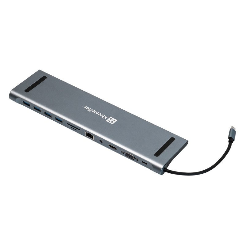 XtremeMac XWH-CDH3-13 station d'accueil Avec fil USB 3.2 Gen 1 (3.1 Gen 1) Type-C Gris