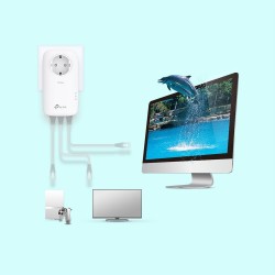 TP-Link TL-PA8033P KIT Adaptateur réseau CPL 1300 Mbit s Ethernet LAN Blanc 2 pièce(s)