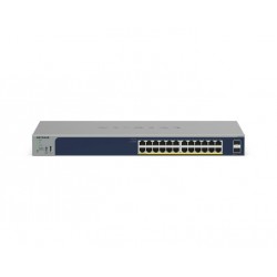 NETGEAR GS724TPv3 Géré L2 Gigabit Ethernet (10 100 1000) Connexion Ethernet, supportant l'alimentation via ce port (PoE) Gris