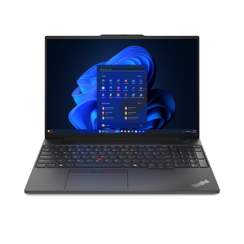 Lenovo ThinkPad E16 AMD Ryzen™ 5 7535HS Ordinateur portable 40,6 cm (16") WUXGA 16 Go DDR5-SDRAM 512 Go SSD Wi-Fi 6E (802.11ax)