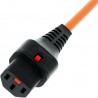 Cablenet 42-3020 câble électrique Orange 2 m Coupleur C14 Coupleur C13