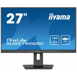 iiyama ProLite écran plat de PC 68,6 cm (27") 2560 x 1440 pixels Wide Quad HD LED Noir