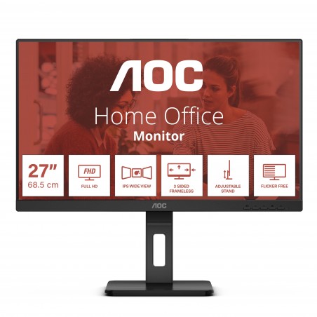 AOC E3 27E3QAF LED display 68,6 cm (27") 1920 x 1080 pixels Full HD Noir