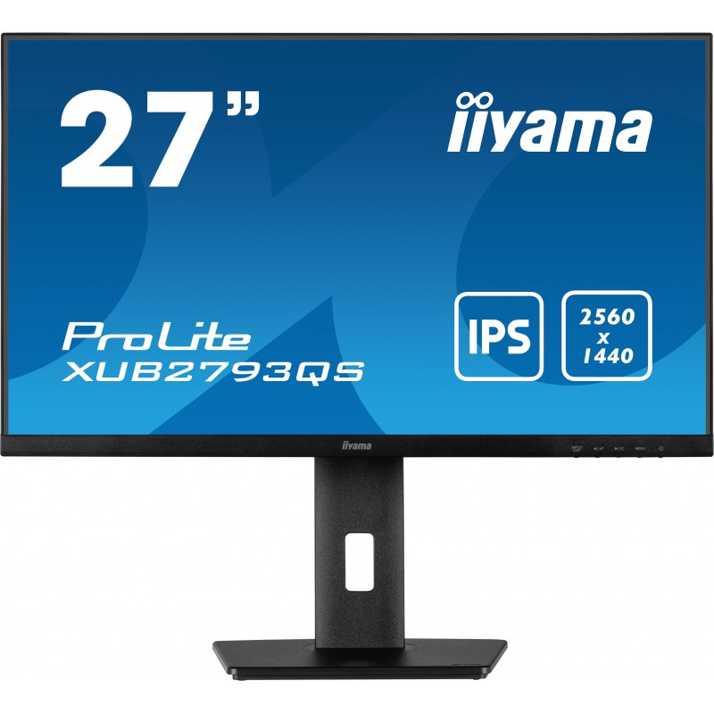 iiyama ProLite XUB2793QS-B1 écran plat de PC 68,6 cm (27") 2560 x 1440 pixels Wide Quad HD LED Noir