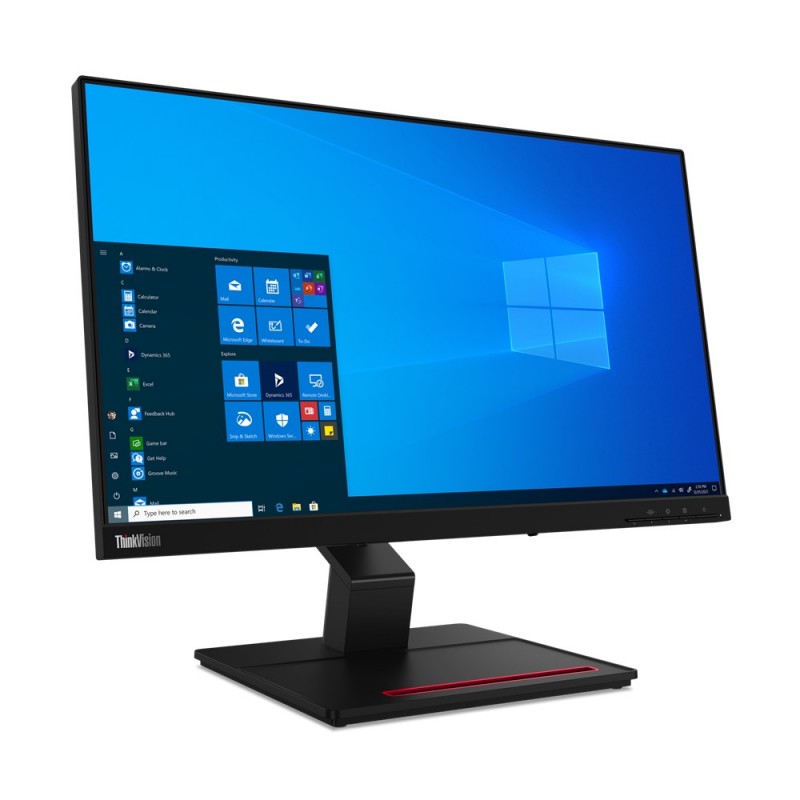 Lenovo ThinkVision T24t-20 LED display 60,5 cm (23.8") 1920 x 1080 pixels Full HD Écran tactile Capacité Noir