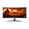 AOC G2 CU34G2XE BK LED display 86,4 cm (34") 3440 x 1440 pixels Wide Quad HD LCD Noir, Rouge