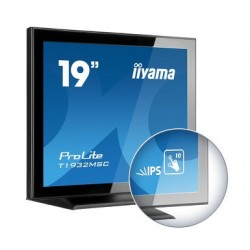 iiyama ProLite T1932MSC-B5AG écran plat de PC 48,3 cm (19") 1280 x 1024 pixels LED Écran tactile Dessus de table Noir