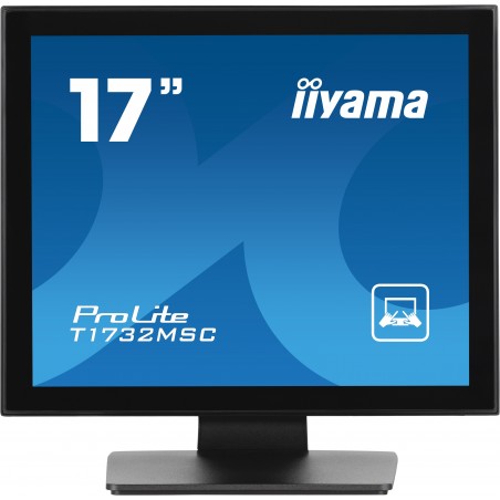 iiyama ProLite T1732MSC-B1SAG écran plat de PC 43,2 cm (17") 1280 x 1024 pixels Full HD LED Écran tactile Dessus de table Noir