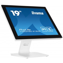 iiyama ProLite T1932MSC-W1SAG écran plat de PC 48,3 cm (19") 1280 x 1024 pixels Full HD LED Écran tactile Dessus de table Blanc