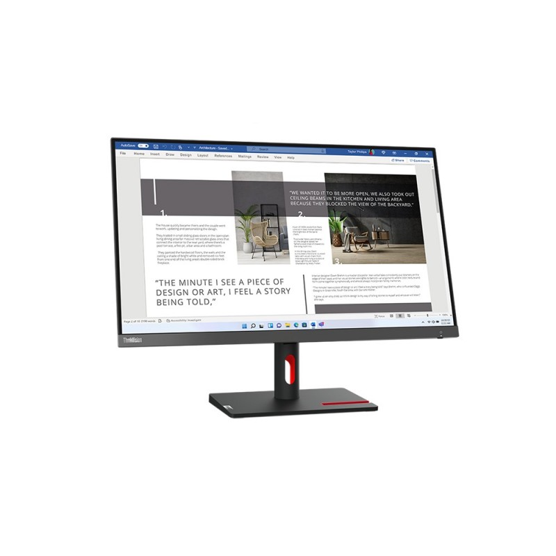 Lenovo ThinkVision S27i-30 LED display 68,6 cm (27") 1920 x 1080 pixels Full HD Gris