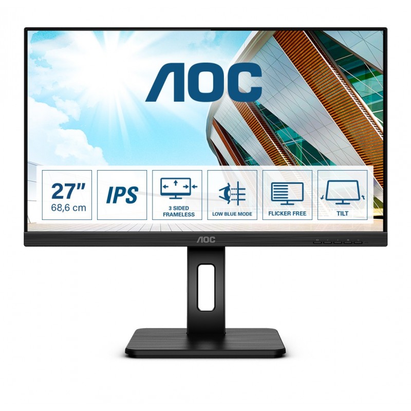 AOC P2 Q27P2Q LED display 68,6 cm (27") 2560 x 1440 pixels Quad HD Noir