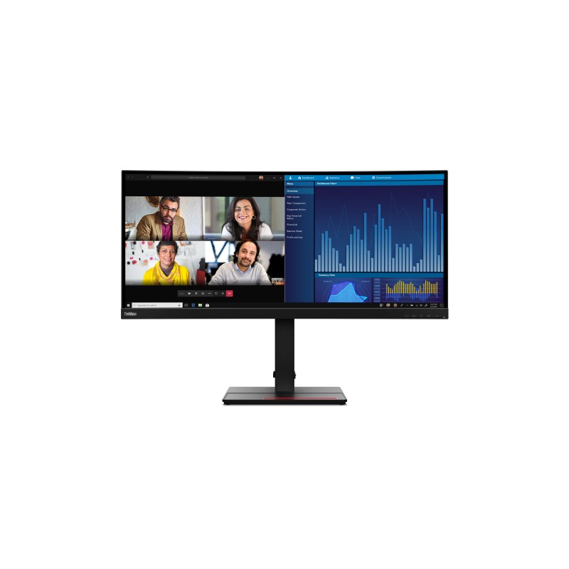 Lenovo ThinkVision P34w-20 LED display 86,7 cm (34.1") 3440 x 1440 pixels Wide Quad HD Noir