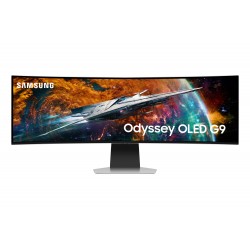 Samsung G95SC écran plat de PC 124,5 cm (49") 5120 x 1440 pixels Dual QHD OLED Argent