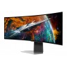 Samsung G95SC écran plat de PC 124,5 cm (49") 5120 x 1440 pixels Dual QHD OLED Argent