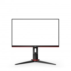 AOC G2 Q24G2A BK LED display 60,5 cm (23.8") 2560 x 1440 pixels Quad HD LCD Noir, Rouge