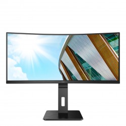 AOC CU34P2C écran plat de PC 86,4 cm (34") 3440 x 1440 pixels UltraWide Quad HD LED Noir