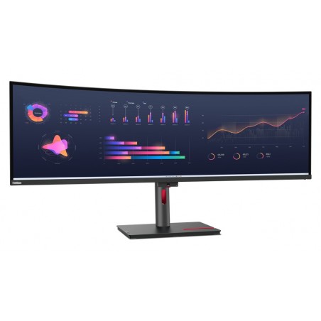 Lenovo ThinkVision P49w-30 LED display 124,5 cm (49") 5120 x 1440 pixels DQHD Noir