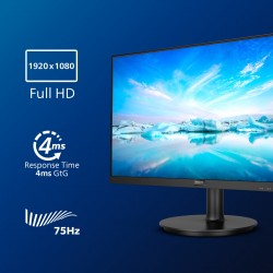 Philips V Line 241V8LA 00 LED display 60,5 cm (23.8") 1920 x 1080 pixels Full HD Noir