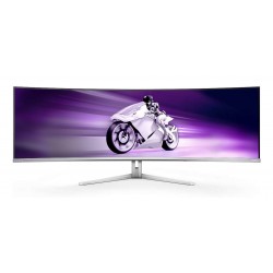 Philips Evnia 8000 49M2C8900L 00 écran plat de PC 124,2 cm (48.9") 5120 x 1440 pixels Dual QHD QDOLED Blanc