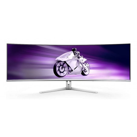 Philips Evnia 8000 49M2C8900L 00 écran plat de PC 124,2 cm (48.9") 5120 x 1440 pixels Dual QHD QDOLED Blanc